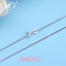 WK Real Pure 925 Sterling Silver Chain Necklace For Women Female Girls 16 18 Inch Snake Rope Link Chain Jewelry Wholesale Gift-NA012 A-18 INCH (45CM)-JadeMoghul Inc.