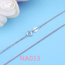 WK Real Pure 925 Sterling Silver Chain Necklace For Women Female Girls 16 18 Inch Snake Rope Link Chain Jewelry Wholesale Gift-NA013 M-18 INCH (45CM)-JadeMoghul Inc.