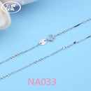 WK Real Pure 925 Sterling Silver Chain Necklace For Women Female Girls 16 18 Inch Snake Rope Link Chain Jewelry Wholesale Gift-NA033 R-18 INCH (45CM)-JadeMoghul Inc.