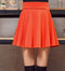 WKOUD M-5XL Plus Size Shorts Skirts Women's Solid Mini Pleated Skirt Fashion High Waist Casual Wear DK6023-orange-One Size-JadeMoghul Inc.