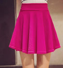 WKOUD M-5XL Plus Size Shorts Skirts Women's Solid Mini Pleated Skirt Fashion High Waist Casual Wear DK6023-pink-One Size-JadeMoghul Inc.