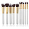 Women 10 pcs Synthetic Kabuki Makeup Brush Set-4-JadeMoghul Inc.