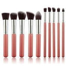 Women 10 pcs Synthetic Kabuki Makeup Brush Set-6-JadeMoghul Inc.