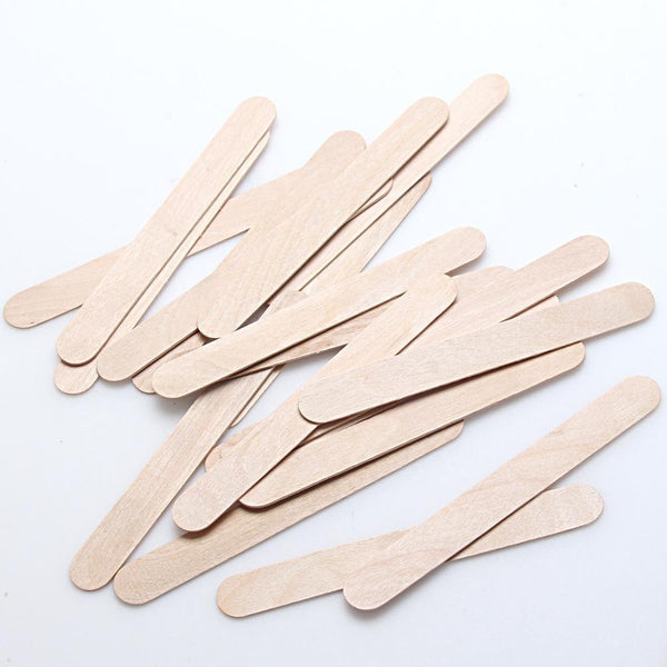 Women 10PCS Wooden Spatulas Wax Applicator Sticks--JadeMoghul Inc.