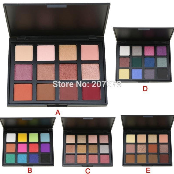 Women 12 Color All Inclusive Eyeshadow Palette Collection-A-JadeMoghul Inc.