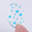 Women 2 Pcs Jelly Soft Silicone Gel Sponge For Foundation Application-1pc blue flower-JadeMoghul Inc.