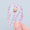 Women 2 Pcs Jelly Soft Silicone Gel Sponge For Foundation Application-1pc red star-JadeMoghul Inc.