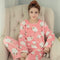 Women 2 Piece Soft Plush Pajama Set-11 Little sheep-M-JadeMoghul Inc.