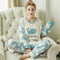 Women 2 Piece Soft Plush Pajama Set-17 dolphin-M-JadeMoghul Inc.