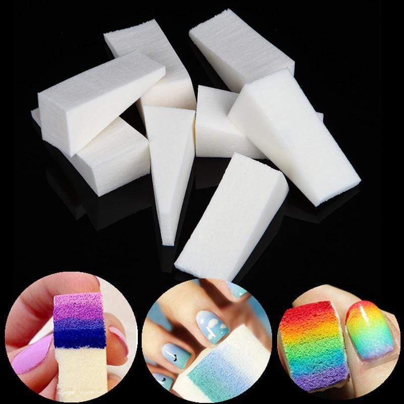 Women 24pcs Nail Color Stamping Sponge Set AExp