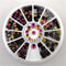 Women 3D Nail Art Nail Art Crystal Rhinestones And Bead Wheel Box AExp