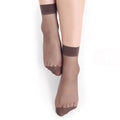 Women 5 Pair Sheer Silk Net Stockings/ Socks-coffee-JadeMoghul Inc.