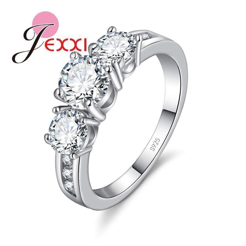 Women 925 Sterling Silver AAA Cubic Zircon Ring-6-JadeMoghul Inc.