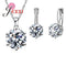 Women 925 Sterling Silver Earring And Pendant Necklace Set-S48101-JadeMoghul Inc.