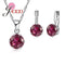 Women 925 Sterling Silver Earring And Pendant Necklace Set-S48104-JadeMoghul Inc.