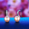 Women 925 Sterling Silver Genuine Natural Freshwater Pearl Drop Earrings-pink-JadeMoghul Inc.