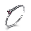 Women 925 Sterling Silver Rope Design Adjustable Ring-VSR072-JadeMoghul Inc.
