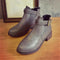 Women Ankle Buckle Strap Comfy Boots-A19 Gray-4-JadeMoghul Inc.