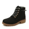 Women Ankle Length Lace Up Boots-black-6-JadeMoghul Inc.