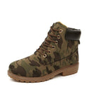 Women Ankle Length Lace Up Boots-camouflage-6-JadeMoghul Inc.