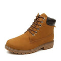 Women Ankle Length Lace Up Boots-yellow-6-JadeMoghul Inc.