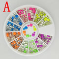 Women Assorted Shapes And Sizes Nail Art Rhinestone Crystals And Sequins Wheel-A-JadeMoghul Inc.