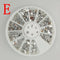 Women Assorted Shapes And Sizes Nail Art Rhinestone Crystals And Sequins Wheel-E-JadeMoghul Inc.