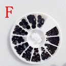 Women Assorted Shapes And Sizes Nail Art Rhinestone Crystals And Sequins Wheel-F-JadeMoghul Inc.