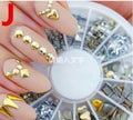 Women Assorted Shapes And Sizes Nail Art Rhinestone Crystals And Sequins Wheel-J-JadeMoghul Inc.