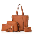 Women Bag Set Top-Handle Big Capacity Female Tassel Handbag Fashion Shoulder Bag Purse Ladies PU Leather Crossbody Bag-brown-(20cm<Max Length<30cm)-JadeMoghul Inc.