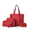 Women Bag Set Top-Handle Big Capacity Female Tassel Handbag Fashion Shoulder Bag Purse Ladies PU Leather Crossbody Bag-red-(20cm<Max Length<30cm)-JadeMoghul Inc.