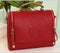 Women Barrel Shaped Patent Leather Hand Bag With Double Zip Closure-Red-China-JadeMoghul Inc.