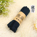 Women Basic Long Scarf In Solid Colors Cotton , polyester, Linen-navy blue-JadeMoghul Inc.