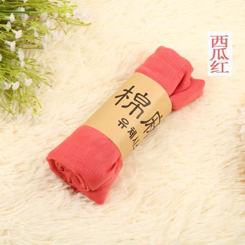 Women Basic Long Scarf In Solid Colors Cotton , polyester, Linen-watermelon red-JadeMoghul Inc.