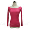 Women Basic Off / On Shoulder Full Sleeves solid Sweater-rose-One Size-JadeMoghul Inc.