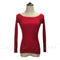 Women Basic Off / On Shoulder Full Sleeves solid Sweater-wine red-One Size-JadeMoghul Inc.