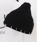 Women Basic Winters Acrylic Knit Hat In Solid Colors-Black-JadeMoghul Inc.