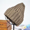 Women Basic Winters Acrylic Knit Hat In Solid Colors-Khaki-JadeMoghul Inc.