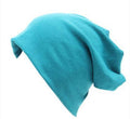 Women Basic Wool Blend Slouch Beanie/ Hat In Solid Colors-M028 Cyan Ha-JadeMoghul Inc.