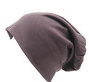 Women Basic Wool Blend Slouch Beanie/ Hat In Solid Colors-M028 Dark gray-JadeMoghul Inc.