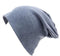 Women Basic Wool Blend Slouch Beanie/ Hat In Solid Colors-M028 Denim blue-JadeMoghul Inc.