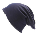 Women Basic Wool Blend Slouch Beanie/ Hat In Solid Colors-M028 Navy-JadeMoghul Inc.