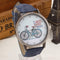 Women Bicycle Design And Denim Strap Quartz Watch-Blue-JadeMoghul Inc.