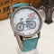 Women Bicycle Design And Denim Strap Quartz Watch-Green-JadeMoghul Inc.