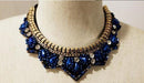 Women Black Choker Necklace Handmade Retro Burlesque Jewelry Woman GiftFashion Jewelry Handmade Collar Necklace Choker Necklace-N020blue-JadeMoghul Inc.