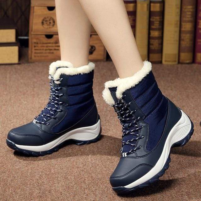 Women Boots Non-slip Waterproof Winter Ankle Snow Boots Women Platform Winter Shoes with Thick Fur Botas Mujer thigh high boots JadeMoghul Inc. 