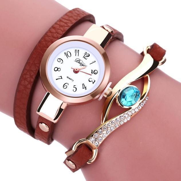 Women Bracelet Watch - Leather Strap Wristwatch-3-JadeMoghul Inc.