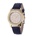 Women Bracelet Wristwatch - Crystal Watch - Steel Quartz-Black-JadeMoghul Inc.