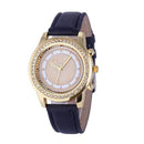 Women Bracelet Wristwatch - Crystal Watch - Steel Quartz-Black-JadeMoghul Inc.