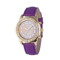 Women Bracelet Wristwatch - Crystal Watch - Steel Quartz-purple-JadeMoghul Inc.
